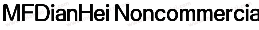 MFDianHei Noncommercial ExBold字体转换